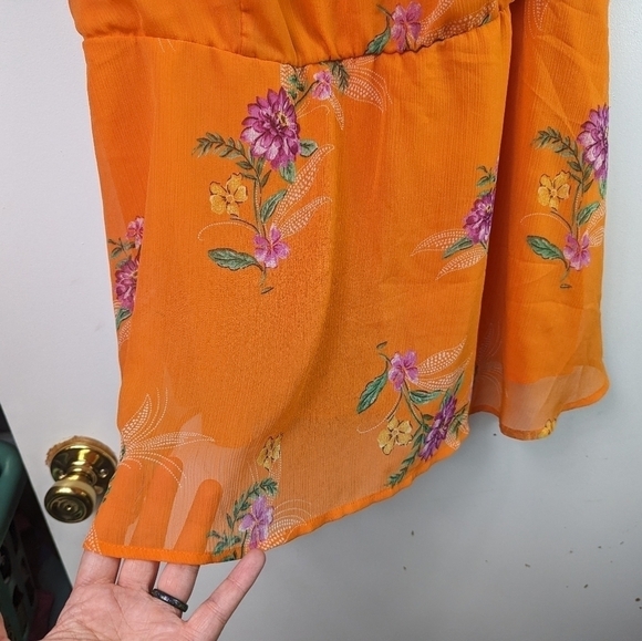 Torrid Babydoll Chiffon Cami Sz 0 - Picture 4 of 9